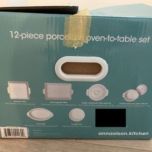 Anna Olson Kitchen Porcelain Oven-to-Table Set (BRAND NEW)